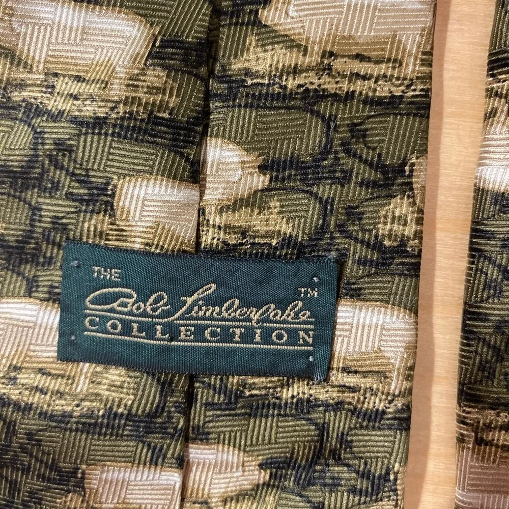 Bob Timberlake Elegant Green Patterned Tie (CI)